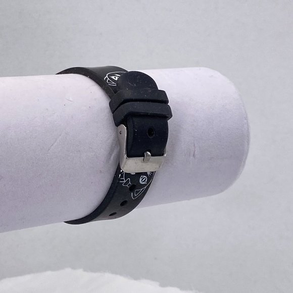 Lady  Accutime Watch Cat  Face Pink Metal Bezel Stainless Steel Snap Back - Picture 5 of 7